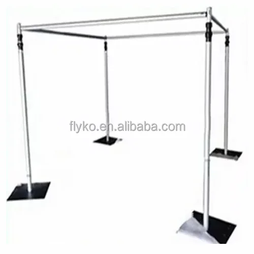 

3mx3mx3m Wedding Square Canopy/chuppah/arbor Set Adjustable Pipe Frame With Backdrop Drape Cover Party Event Props
