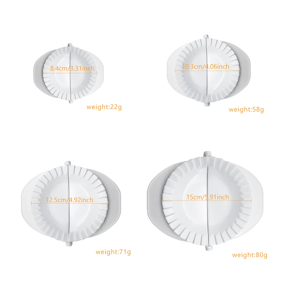 DIY Dumpling Maker 4 Size Press Ravioli Dough Pastry Pie Dumpling Maker Gyoza Mold Mould Tool Easy Eco Friendly Dumpling Mould