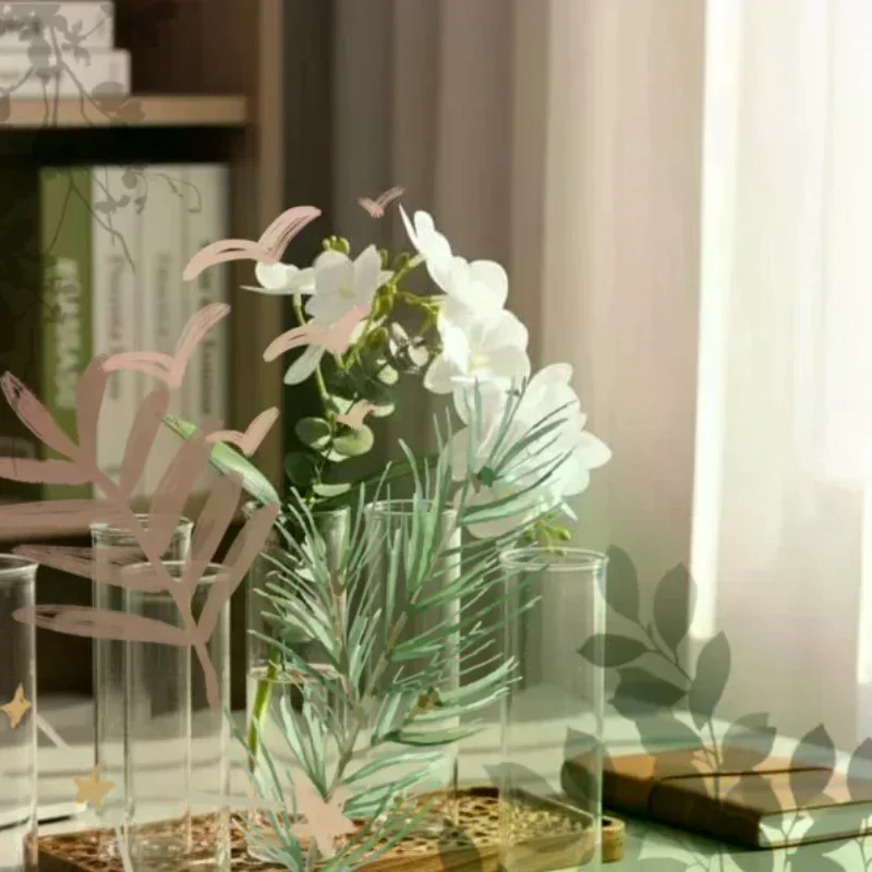 18cm Shatterproof Transparent Plastic Vase Wedding: 1pcs Party Home Florals Minimalist Centerpieces