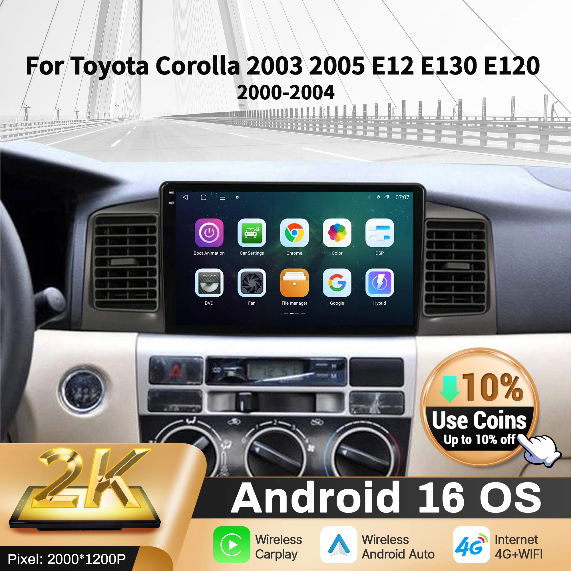 9”Car Radio For Toy…