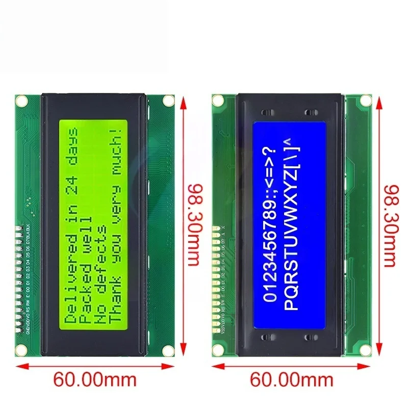 XCW LCD2004+I2C 2004 20x4 2004A Blue/Green screen HD44780 Character LCD /w IIC/I2C Serial Interface Adapter Module For Arduino