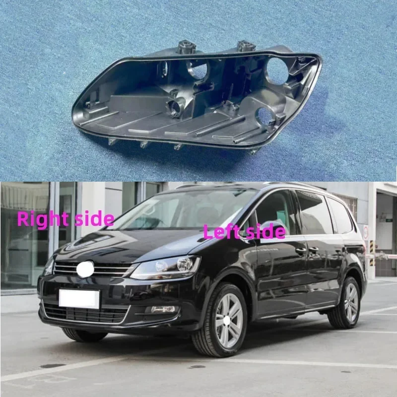 For Volkswagen VW Sharan 2012 2013 2014 2015 - 2019 Headlight Base Replacement Headlamp House Headlight Black Back Rear Shell