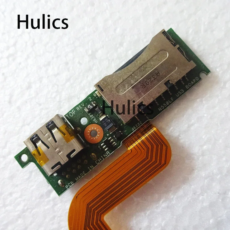 Hulics Used For Asus N550 N550J N550LF N550JV USB Card Reader Port Board With Cable