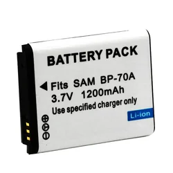 BP-70A EA-BP70A IA-BP70A BP70A IABP70A Battery for SAMSUNG AQ100, DV150F, ES65, ES67, ES70, ES71, ES73,ES74,ES75,ES80,MV800 ES90