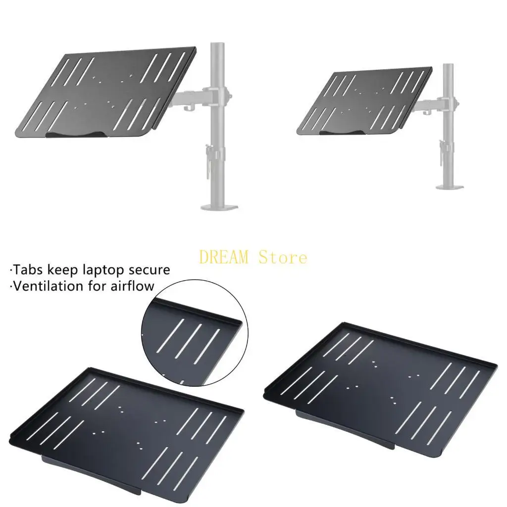 Laptop Desk Mount, Single Laptop Computer Mount Stand with Vented Tray Ergonomic best sale