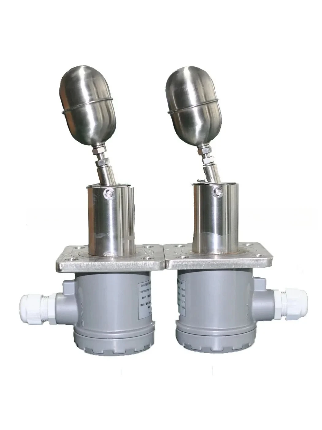 

2025 hot sale L tyoe92*92 suqare SUS304 SS Side Mounted Float Level Switch Method Blue Connection Water Level Gauge