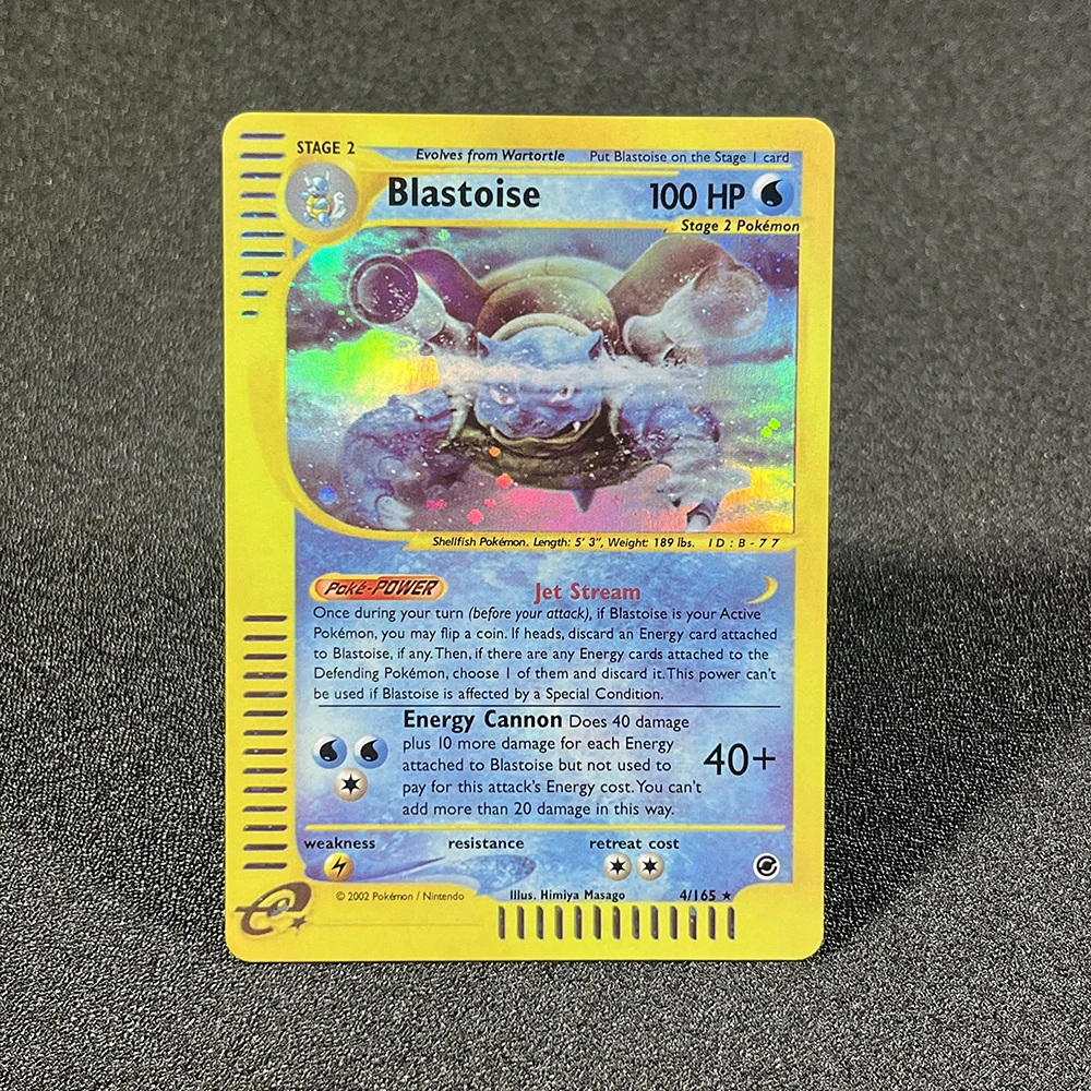 Pokémon Flash Cards E-Card Expedition (EX) Charizard Blastoise Venusaur Mewtwo Machamp Gengar Game Collection PTCG E Proxy Cards