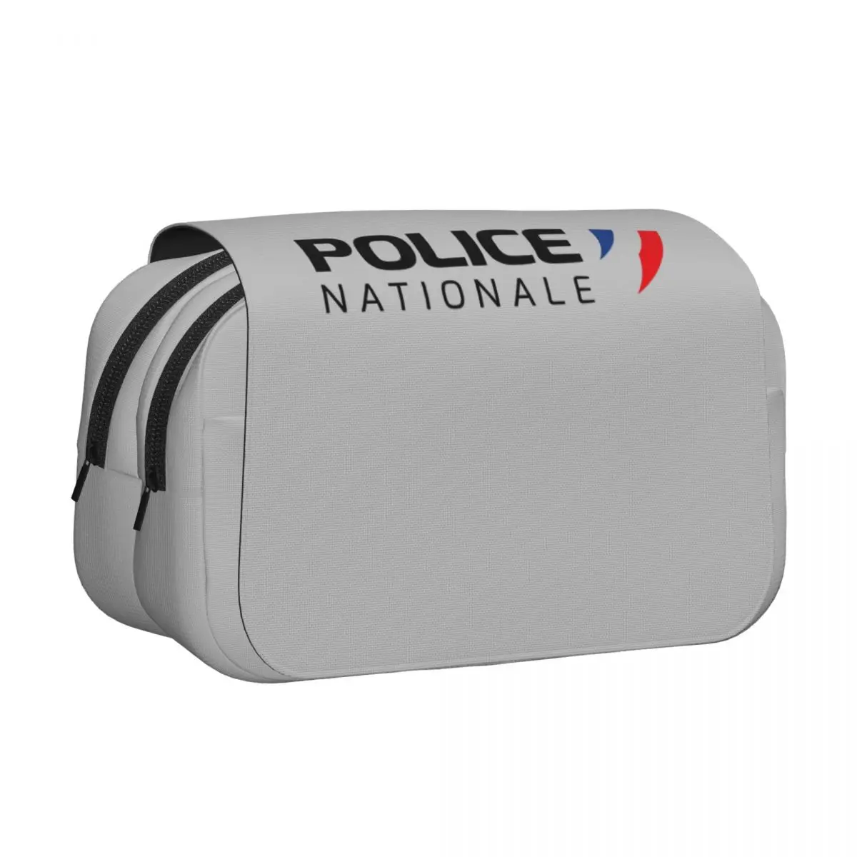 French National Police Pencil Case Pen Holder Hard Shell Leather Large Capacity Pen Box Pencil Bag for Studen Gifts