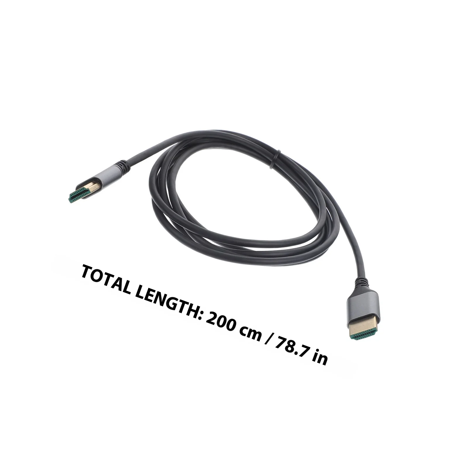 كابل فيديو عالي الدقة 2 متر 8K 19 + 1 كور عالي.1 ذكر إلى ذكر لشاشة الكمبيوتر سلك طويل رفيع