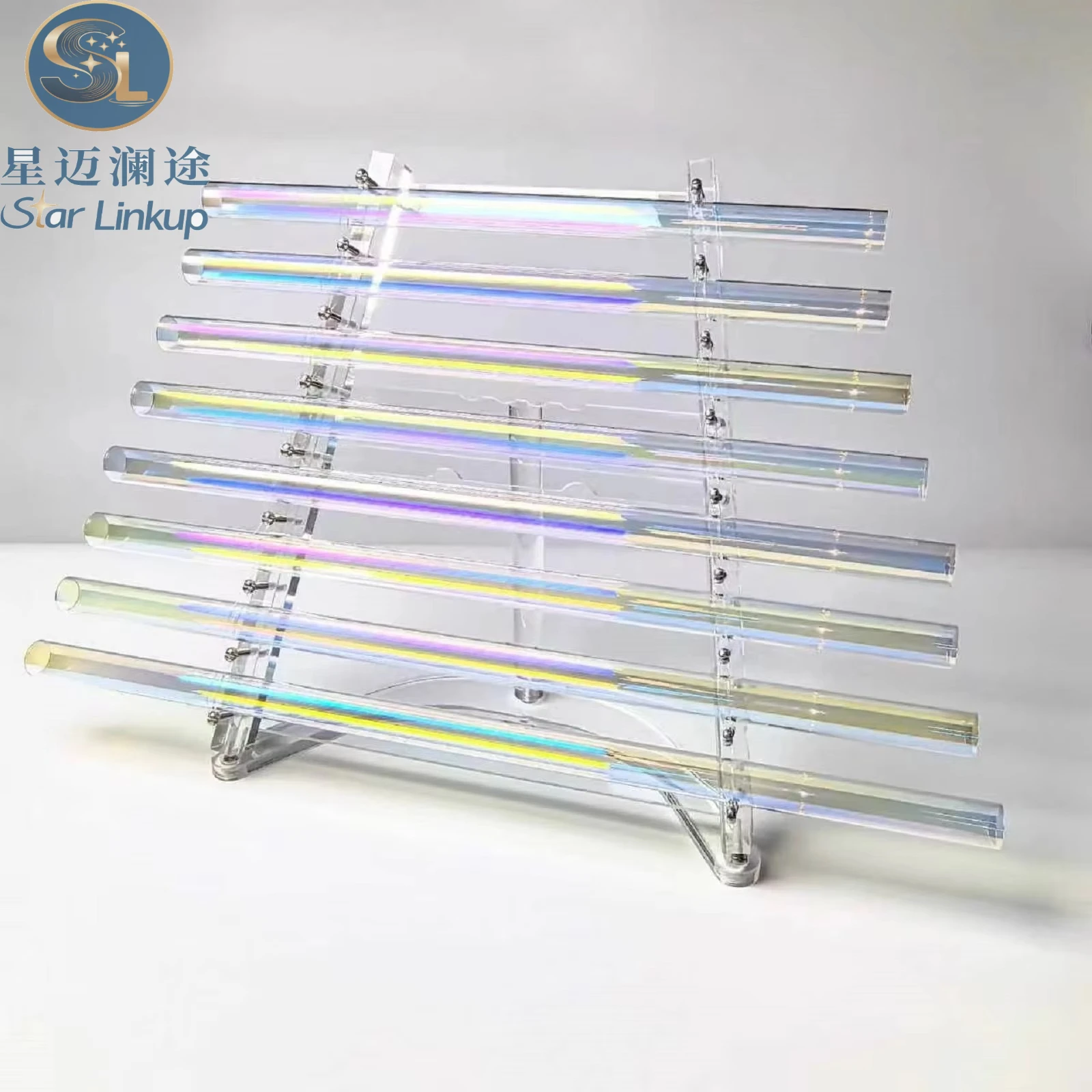 432Hz 8-Note Pure Quartz Crystal Lyre Singing Harp Tuned Sound Vessel for Sound Bath & Meditation Comes with Aluminum Alloy