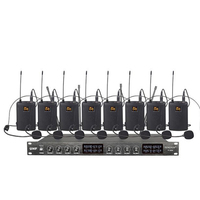 Hot Selling UHF-808 Conference Dedicated High-quality Wireless Microphone Professional 8 channels Lecture General Wireless Mic