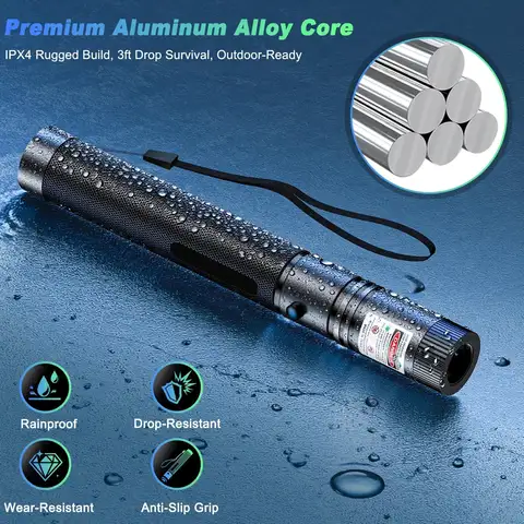 (Do not provide batteries) High Power Green Laser Pointer 303 LED Training Laser Pen Torch Pet Cat Tickle Toy Flashlight