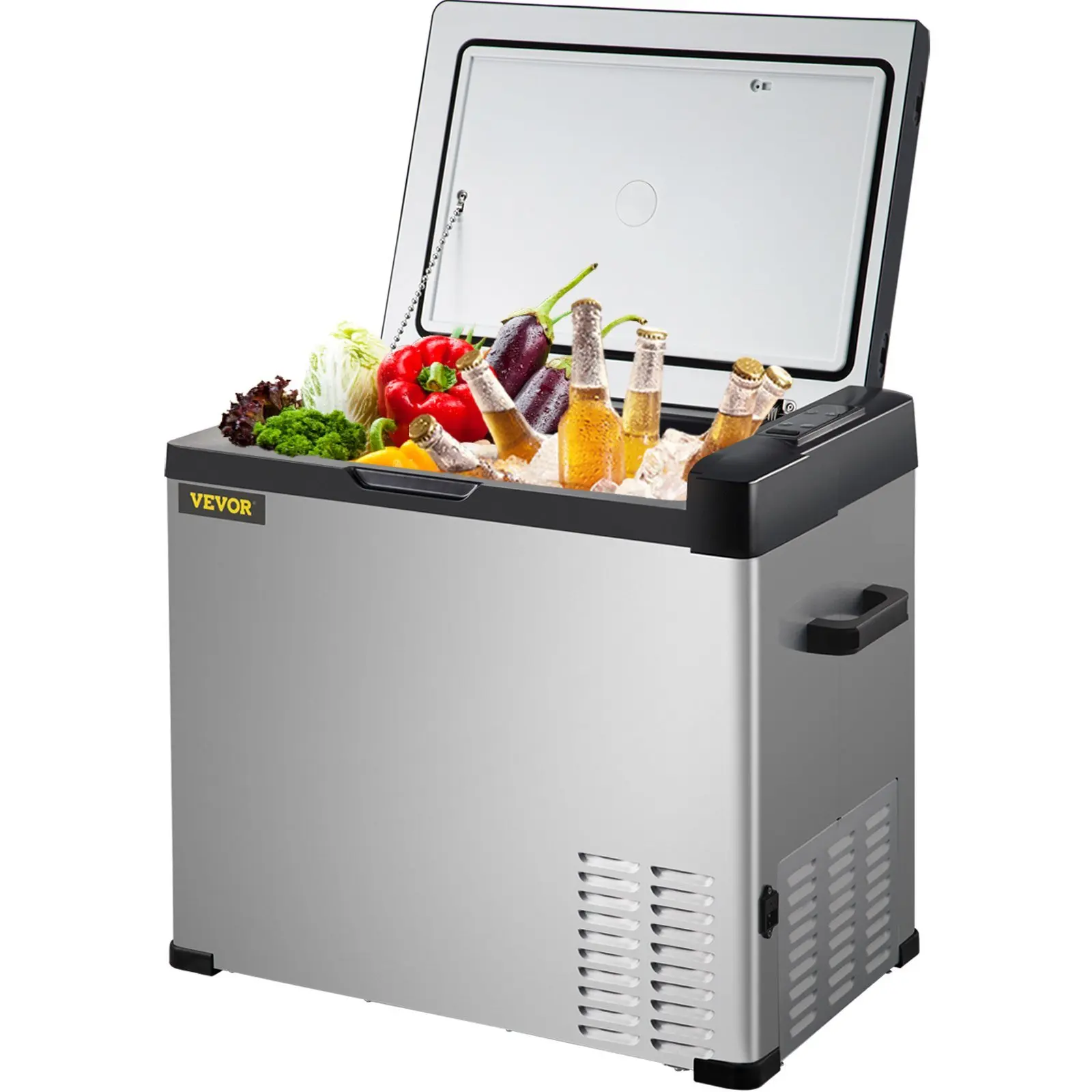 12 Volt Refrigerator, Portable Refrigerator (-4°F~68°F) With APP Control Car Compressor Fridge Cooler 12V/24V DC and 110-2