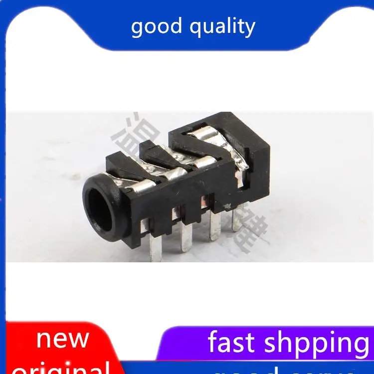 

10pcs original new PJ-393A silver plated headphone socket, 7-pin pin, 2 fixed pins, 3.5MM female socket, power connector