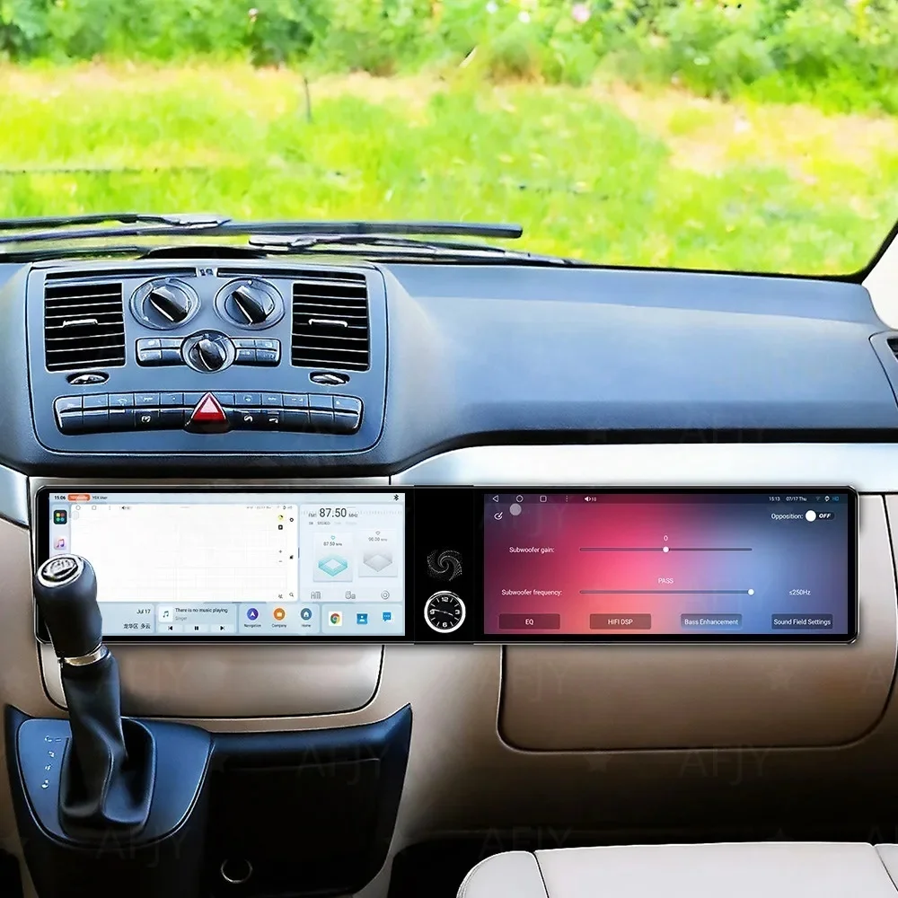 Android Auto Carplay für Mercedes Benz Vito Viano 2004-2015 Autoradio 24,6 Zoll GPS Navi Stereo Multimedia Player Kassettenrekorder