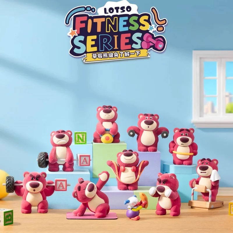 

52TOYS Lotso Flocked Blind Box 4th Generation Fitness Series Collectible Figure Desktop Ornament Gift For Anime Fans toys