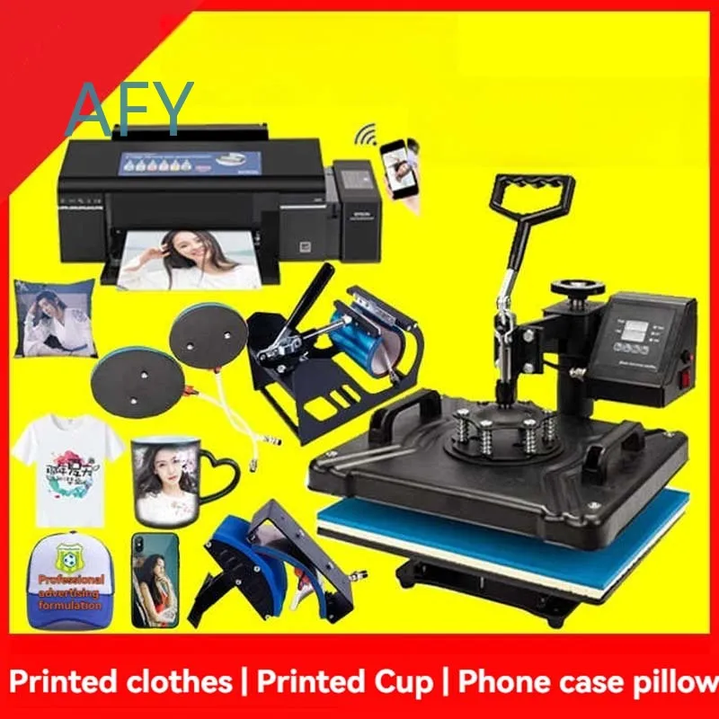 for Hot Press Multifunctional Sublimation Printer Transfer Press Machine for 35x38cm Cup Cap Board T Shirt Clothing Heat