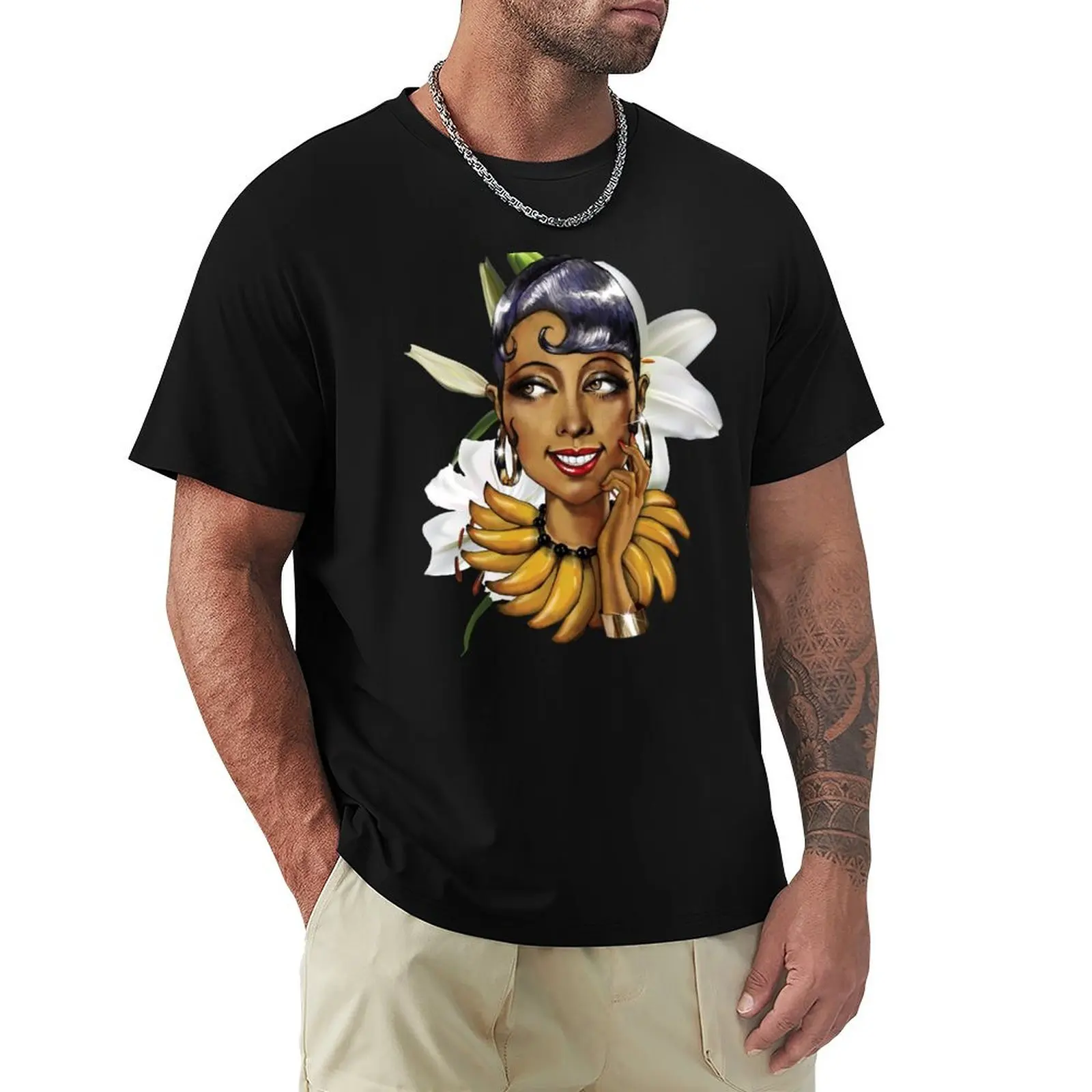 La Perle Noire T-Shirt Basic Solid Color Casual Tee Shirt