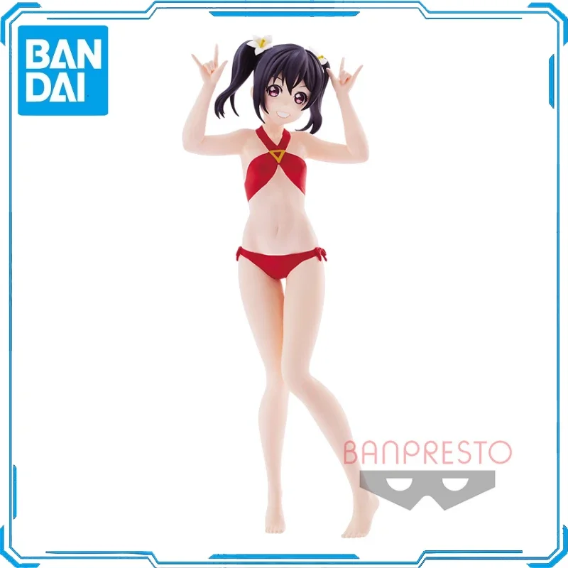 Auf Lager Original Bandai BANPRESTO EXQ Nico Yazawa SOMMER ver.Action Figur Animation ToyGift Modell Sammler Anime HobbyEchte