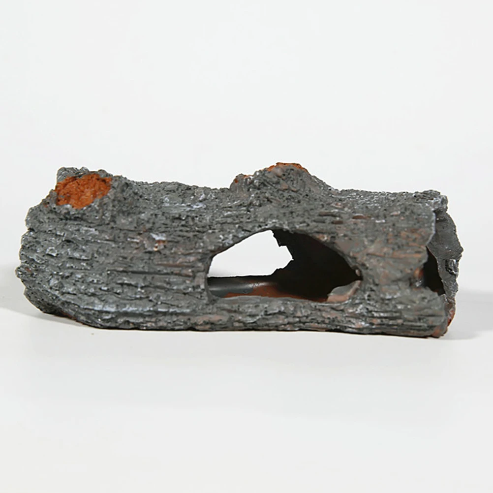 

Ornament Bark Fish Tank Decoration Accessories Resin Trunk Decorate Aquarium Shrimps Shelter