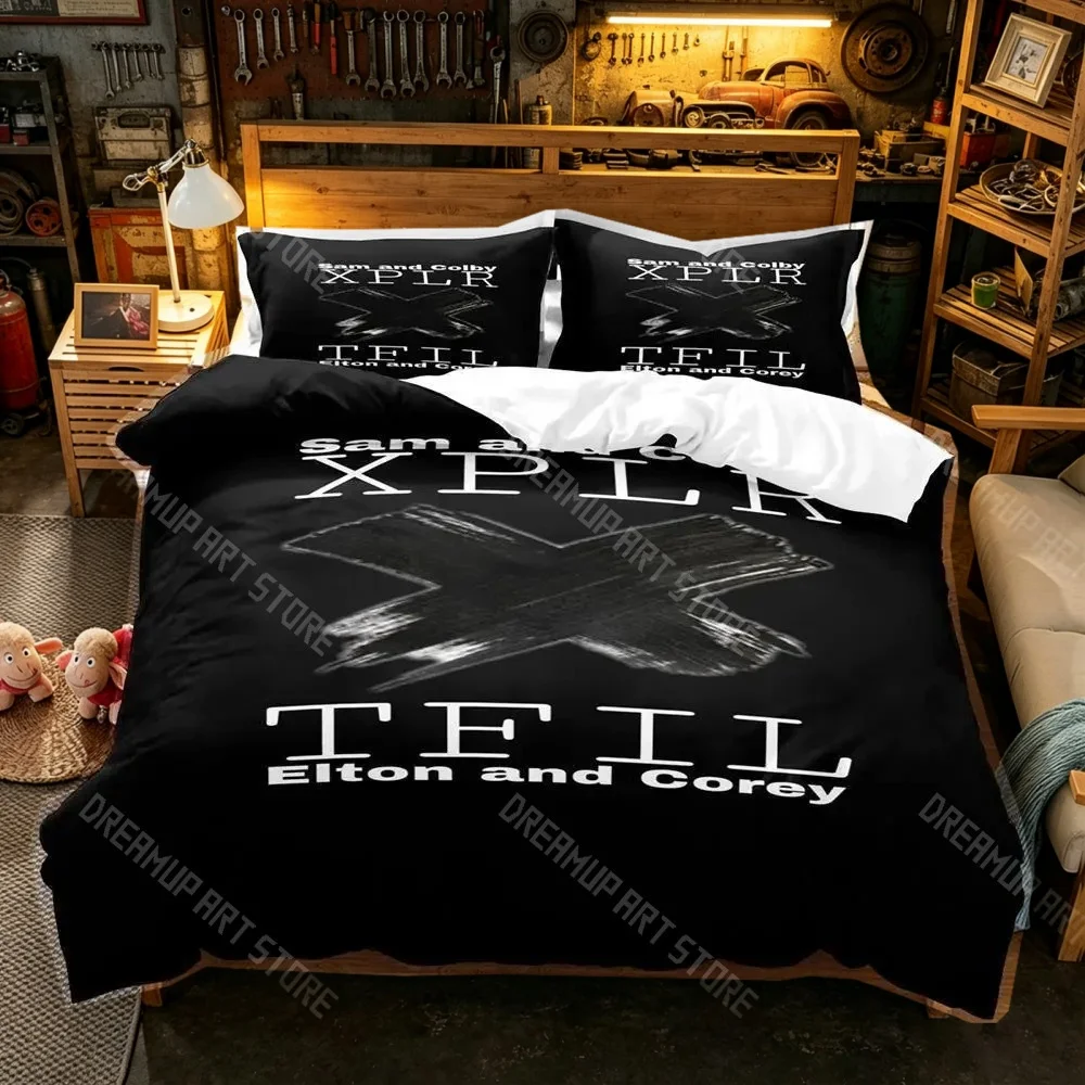 3D Printed XPLR Sam Golbach Colby Brock Bedding Set for Boys Girls Duvet Cover Twin Queen King Full Single Double Sizes