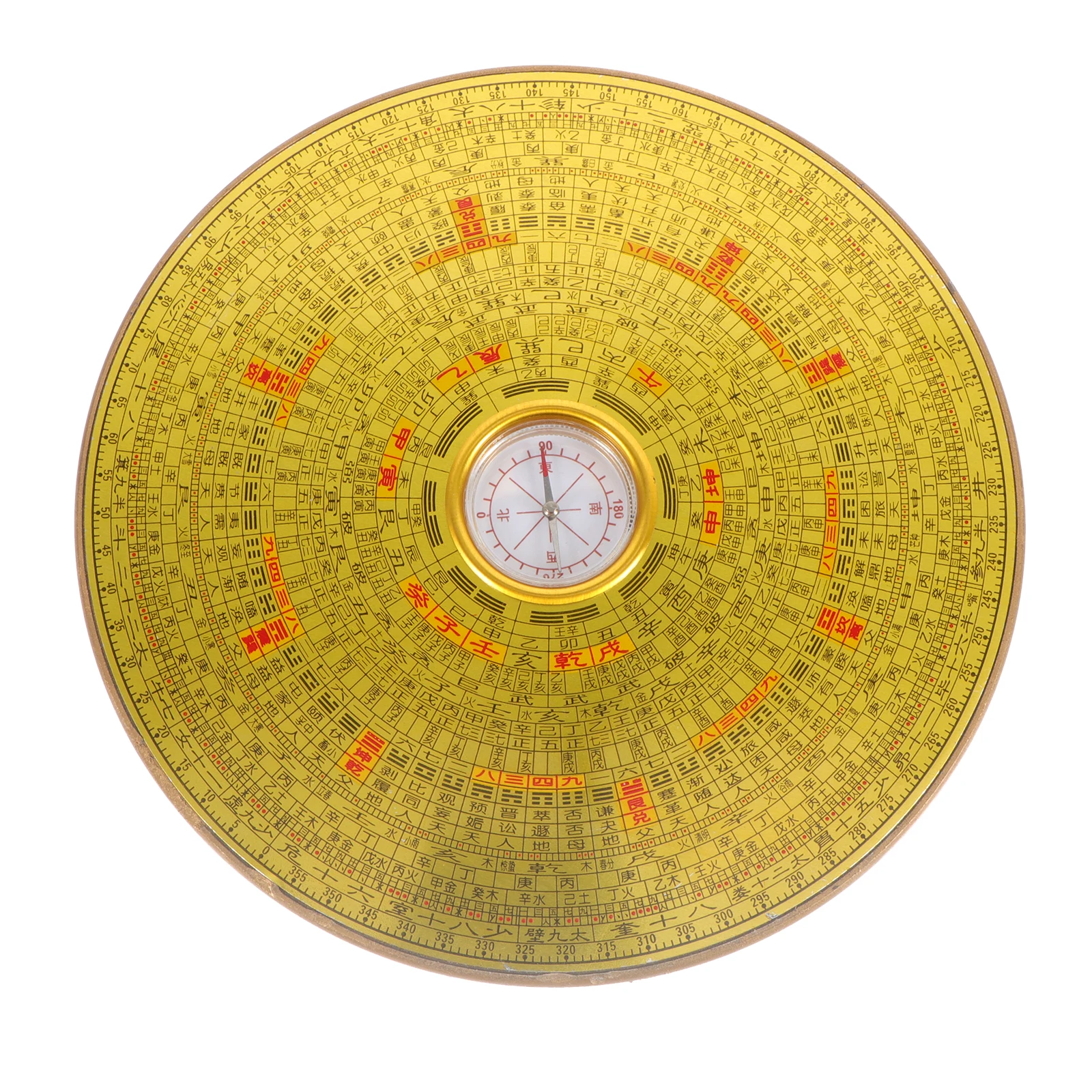 

Multi functional Alloy Feng Shui Compass Round Shape Chinese Style Adornment Decorative Durable Storage Bag Included Camping
