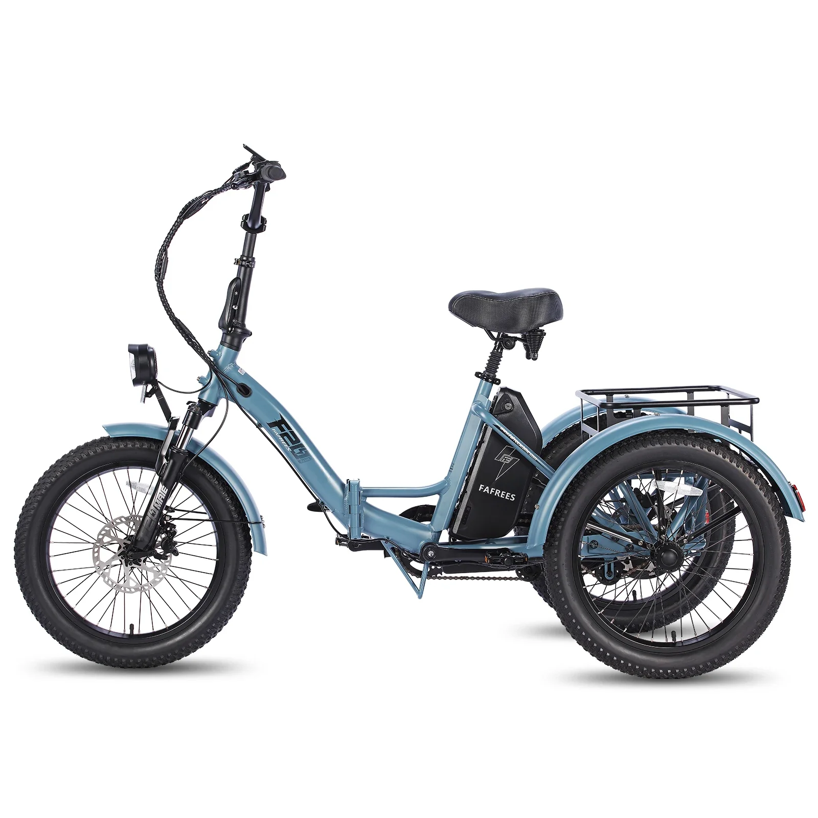 AliExpress NONE FAFREES F20 Mate Adult Electric Bicycle 500W Cargo Three Wheel Electric bike 48V21Ah Battery Folding E-bike