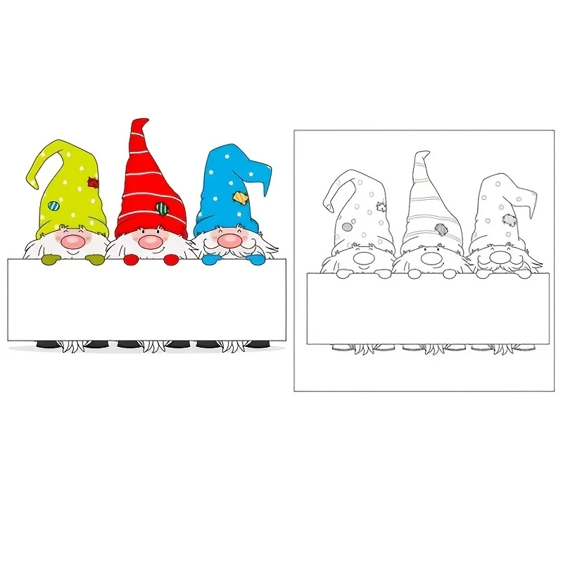 

Santa Clauses Embossed Mold DIY Scrapbooking Metal Cutting Stencils Christmas Dies for Card Making Craft Dies Xmas Gifts Tools