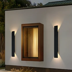 20cm/41cm/61cm Outdoor LED Wall Lights Up and Down Aluminum Wall Lamp Waterproof IP65 Courtyard Porch Decor Lighting Fixtures