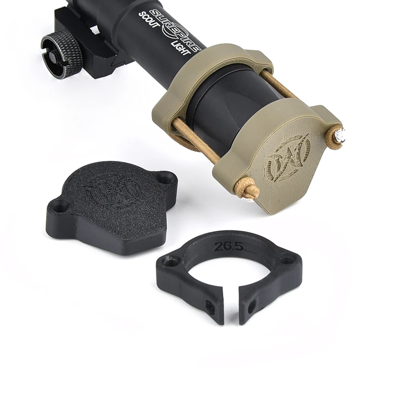 

WADSN Tactical Flashlight Protective cover For M300 M600 M340 M640 PLH Scout Light Parts Airsoft Hunting