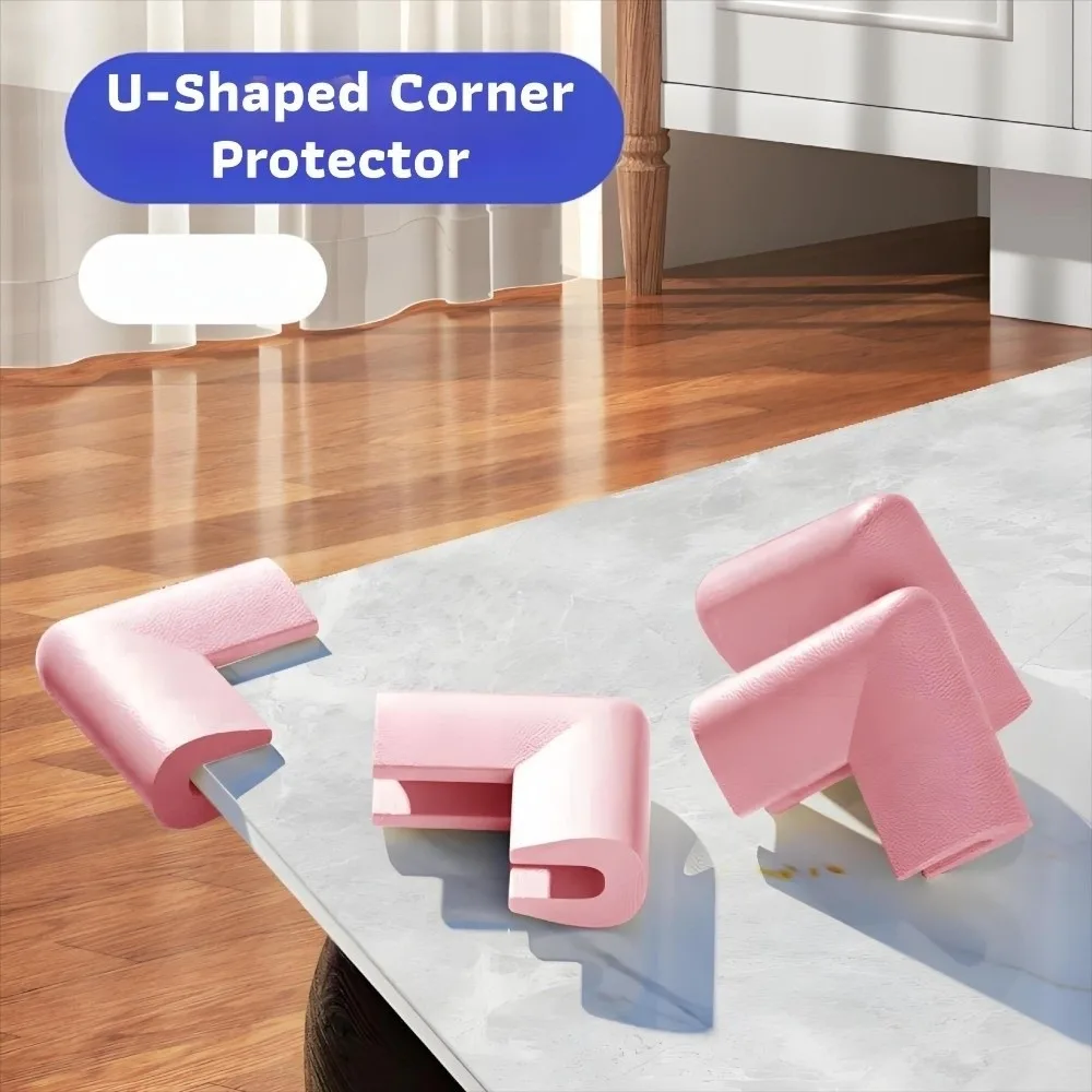 

4pcs Safety U Type Foam Corner Guards Soft Sponge Safety Table Corner Protector Thick Furniture Corner Bumper Furniture
