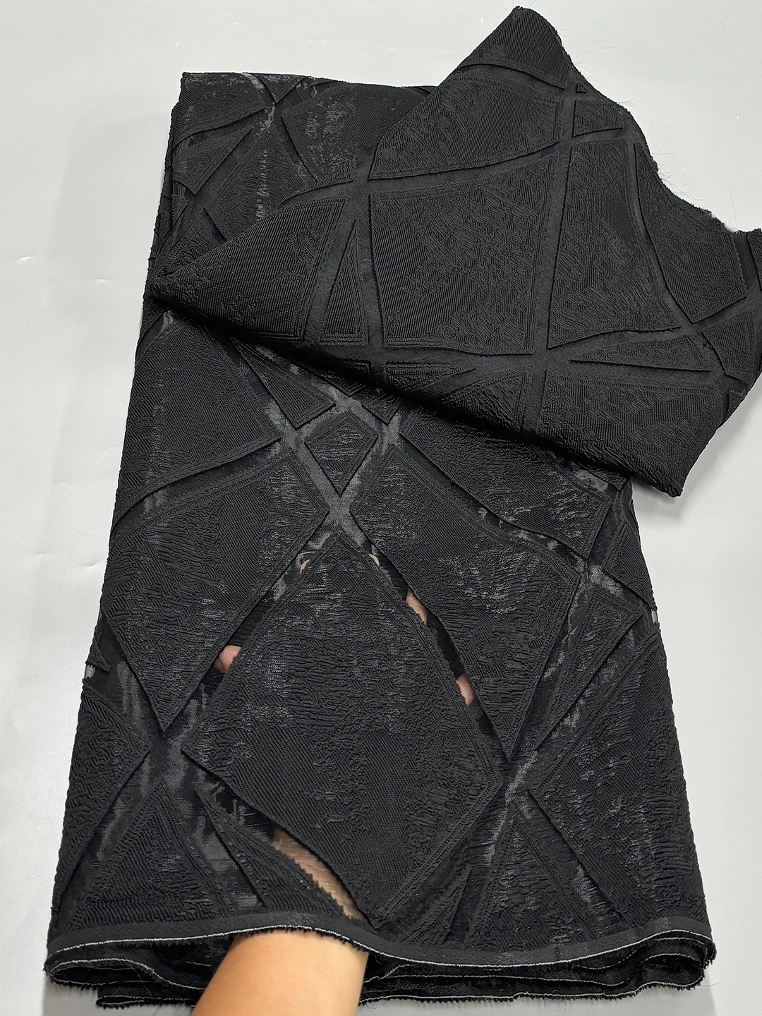 Latest French Jacquard Organza Lace Fabric 2024 High Quality African Brocade Jacquard Fabric For Nigerian Women Wedding Dress