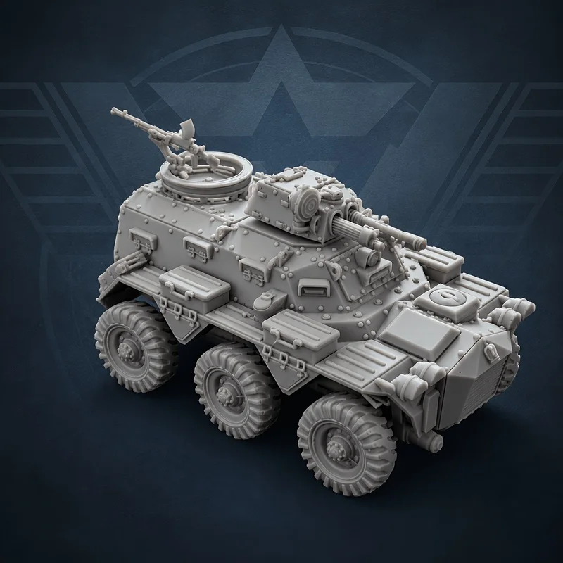 Clypeus Velite Recon Assault Car Miniature,Modular Resin Models For Sci-Fi And Tabletop Wargames, Printed In Super Fine Detail