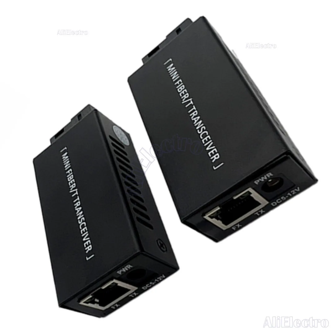 Mini SC Transceiver Gigabit Fiber Media Converter Small Size MC 1GE 1GF  1Pair 1A + 1B 1310nm And 1550nm 1Pair 10m100m1000m