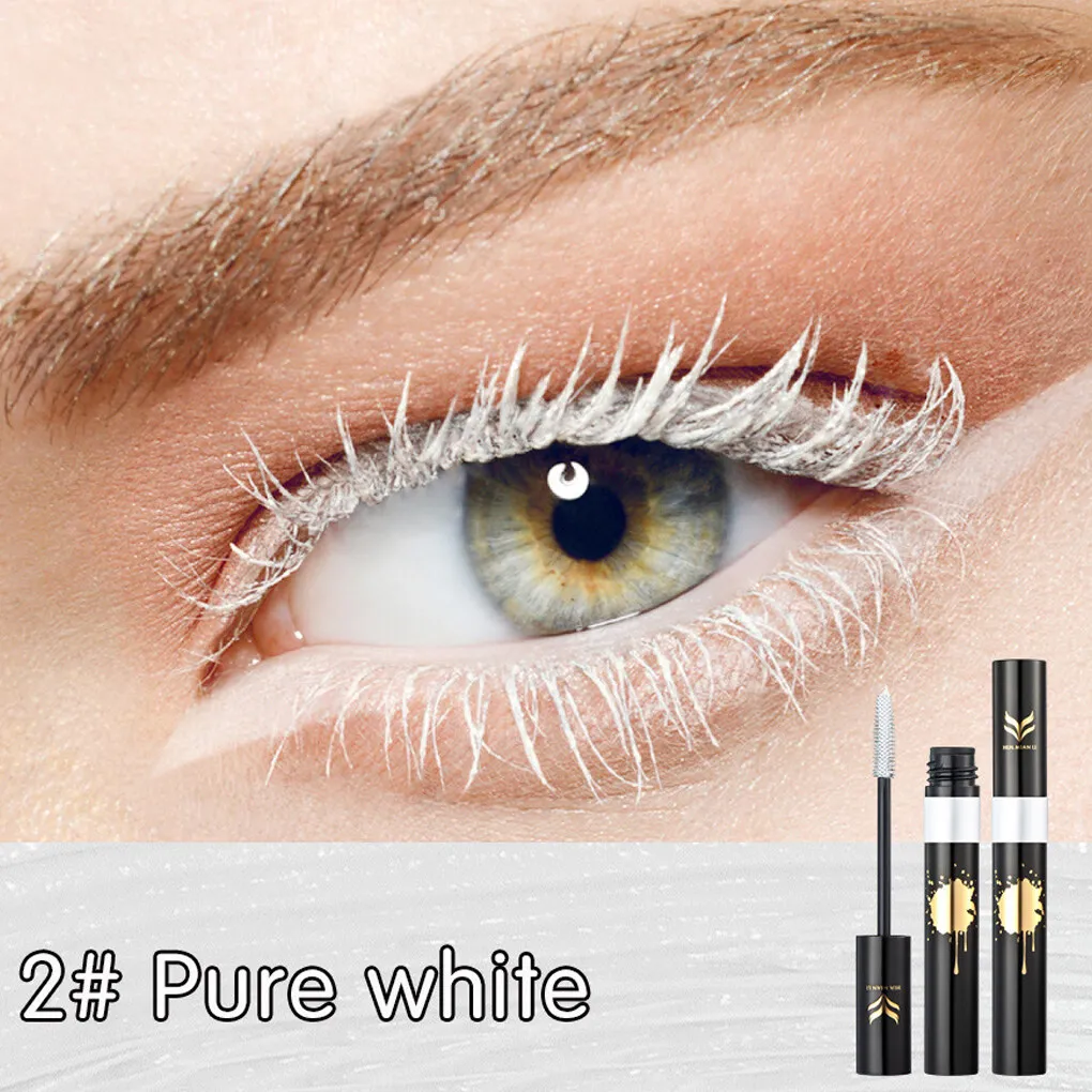 Women Girls Water Sweat Proof Mascara Colorful Makeup Long Curling Eyelashes Extension Cosmetics