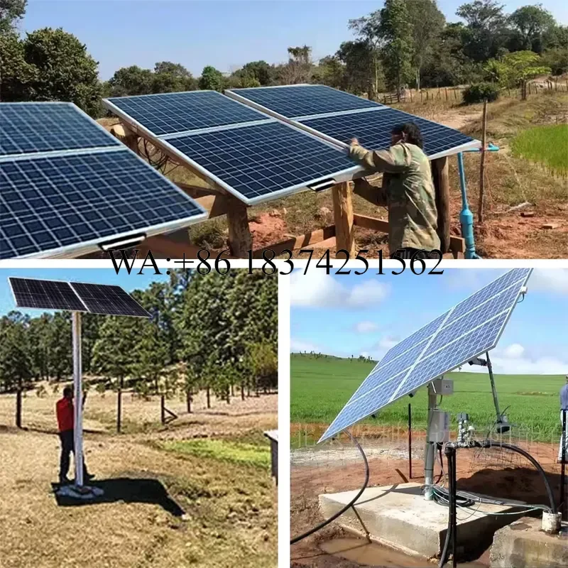 Wmwmnu for WATERPRO 300V 2200W DC AC Hybrid High Pressure 1.25 Inch Submersible Solar Deep Well Pump for Drinking Water