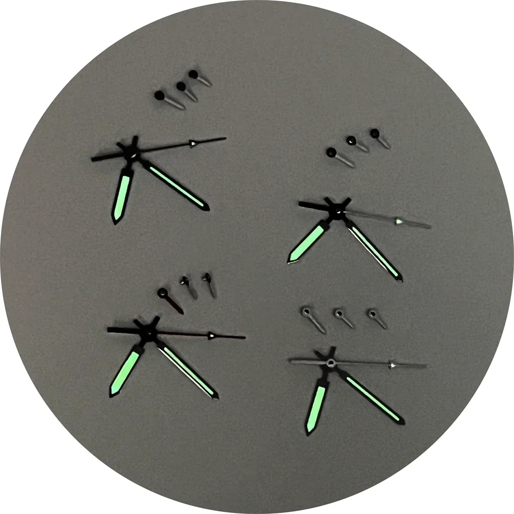 for VK63 Quartz Movement Pointers Green Luminous Watch Hands for NH35 NH36 4R35 4R36 Automatic Mechanical Movement NEW DIY