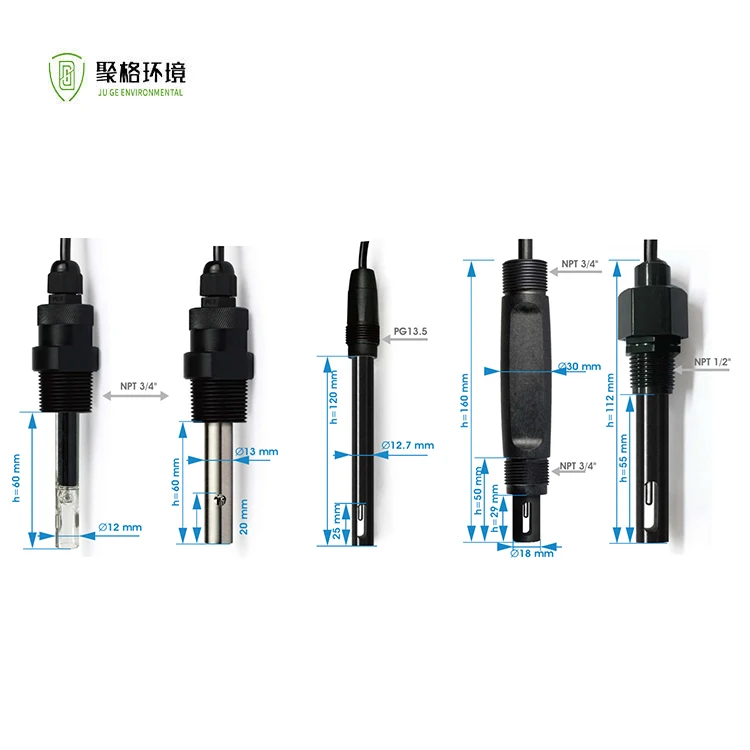 Digital Conductivity TDS Salinity Sensor RS485 Probe 20-5000us 30-500ms EC Sensor