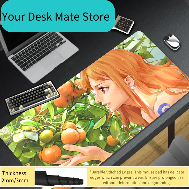 Mouse Pad Desk Mat Anime Personality-Filled Playmat Gaming Mousepad Rug Speed One Piece Computer And Office Gamer Keyboard Pad