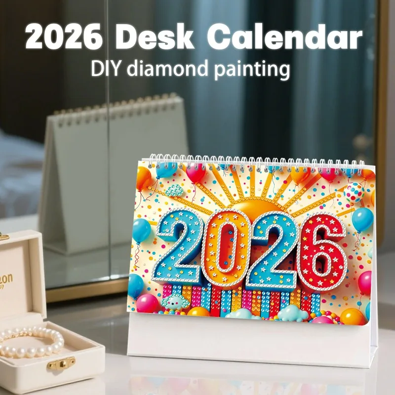 

2026 Desk Calendar DIY Diamond Painting Cartoon Desk Calendar Diamond Paintings Diamond Art Painting Home Decor