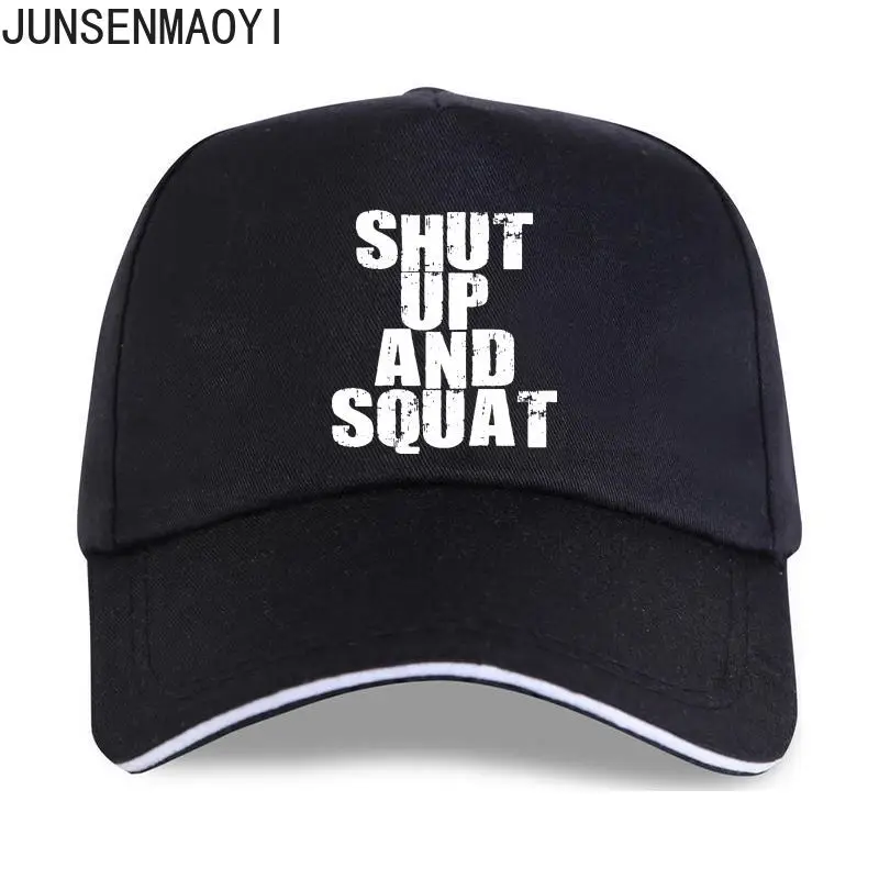 Shut Up And Squat Funny Humor Baseball cap Gym Fitness Workout Muscle Men Women Unisex Trucker Hat Snapback Adjustable Hats