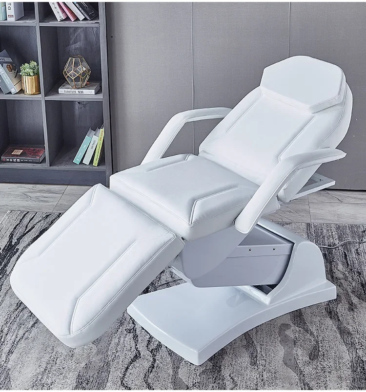 Beauty salon furniture SPA bed adjustable massage table electric facial bed with armrest hairdressing furniture