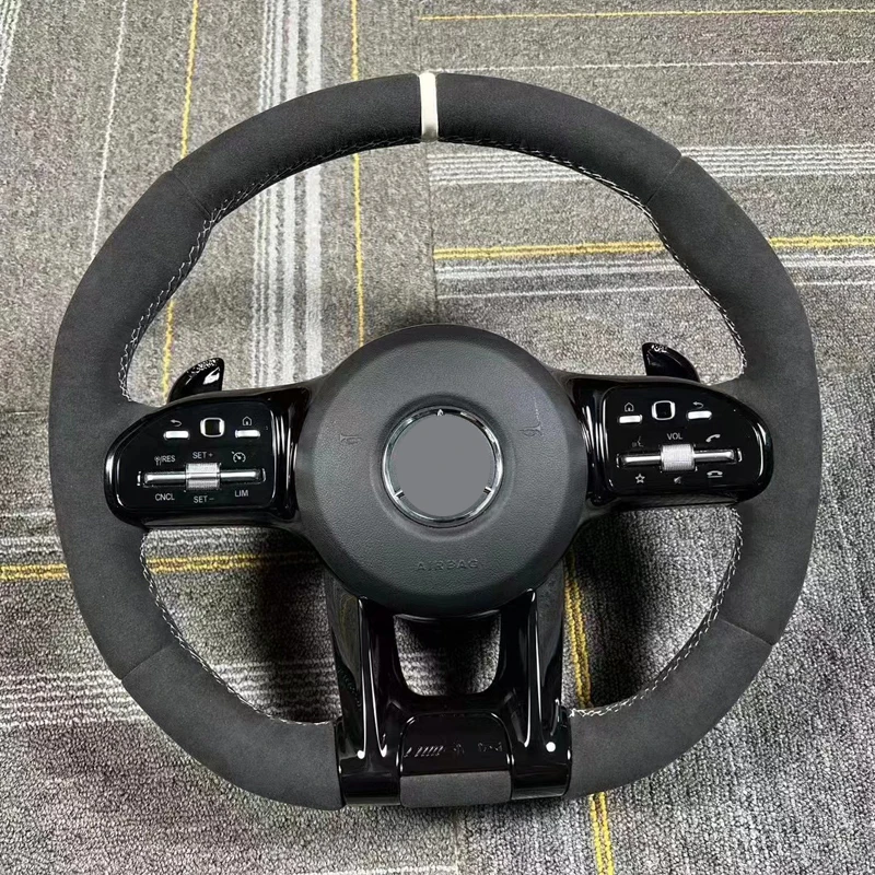 carbon fiber steering wheel is suitable upgrading new models C63 E63 E53 GT FLE GLS A35 GLB35 CLA G63