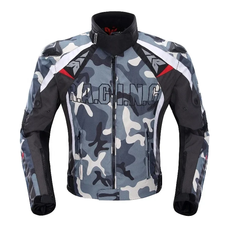 Men Motocross Off Road Racing Jacket Camo Detachable Waterproof Cotton Liner Biker  Motorcycle