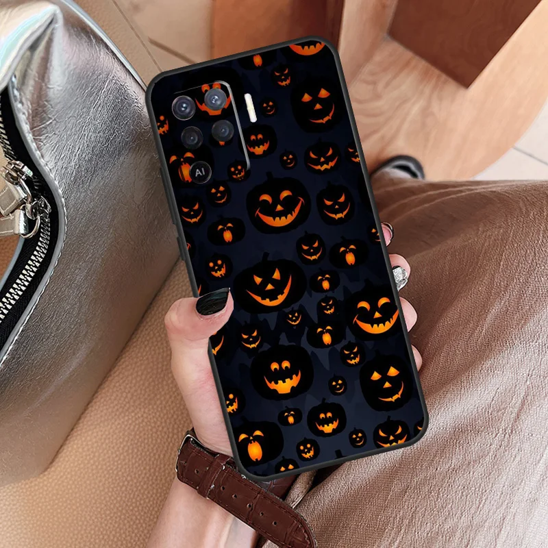 HALLOWEEN TRICK TREAT PUMPKIN Funda Case For OPPO A98 A78 A58 A96 A76 A16 A17 A15 A5 A9 A53 A54 A74 A94 A52 A72 A57S A54S