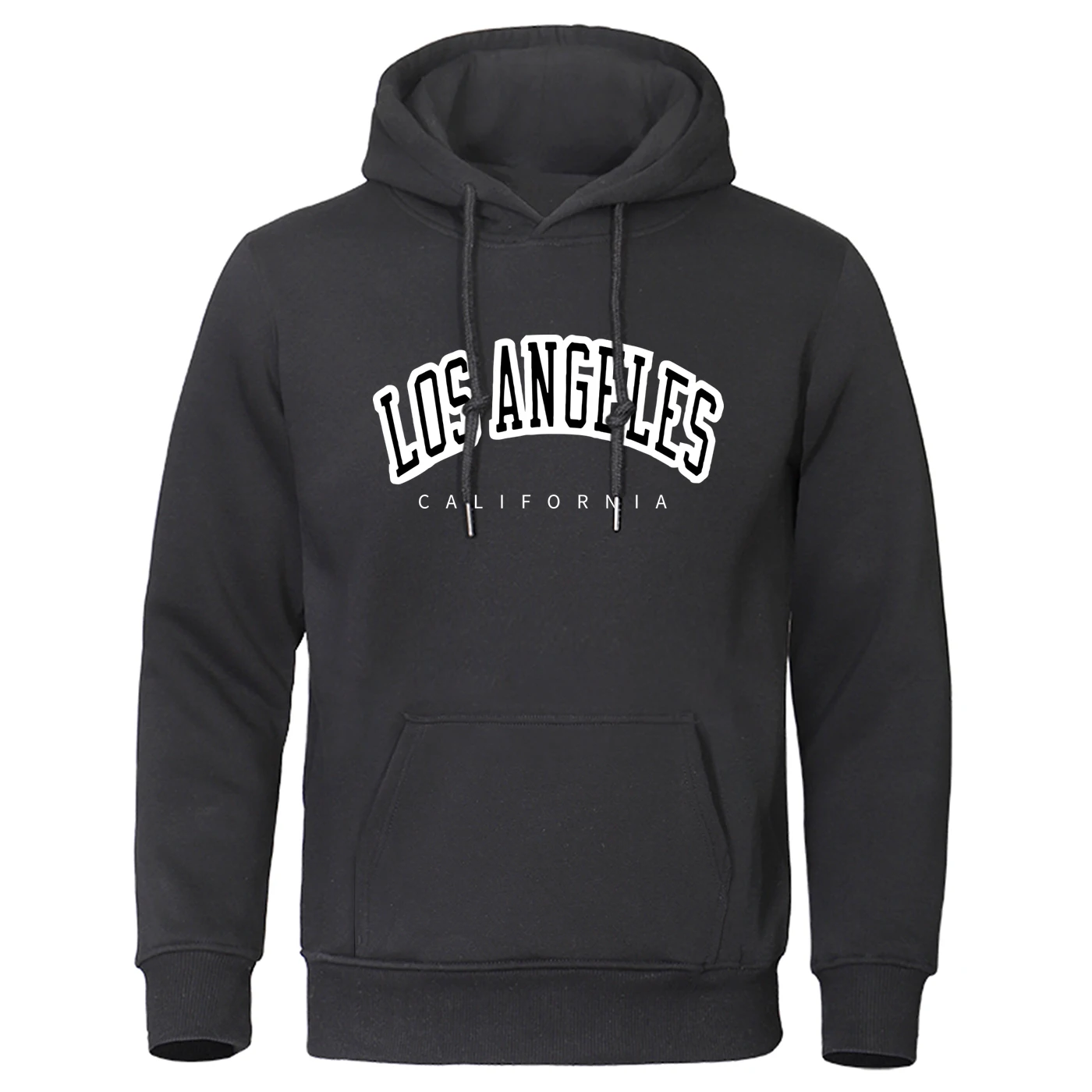 America Los Angeles Letters Print Men's Hoodies Casual Black Hoodie Hip Hop S-XXL Man Hoody City of Angels Pullover Tops