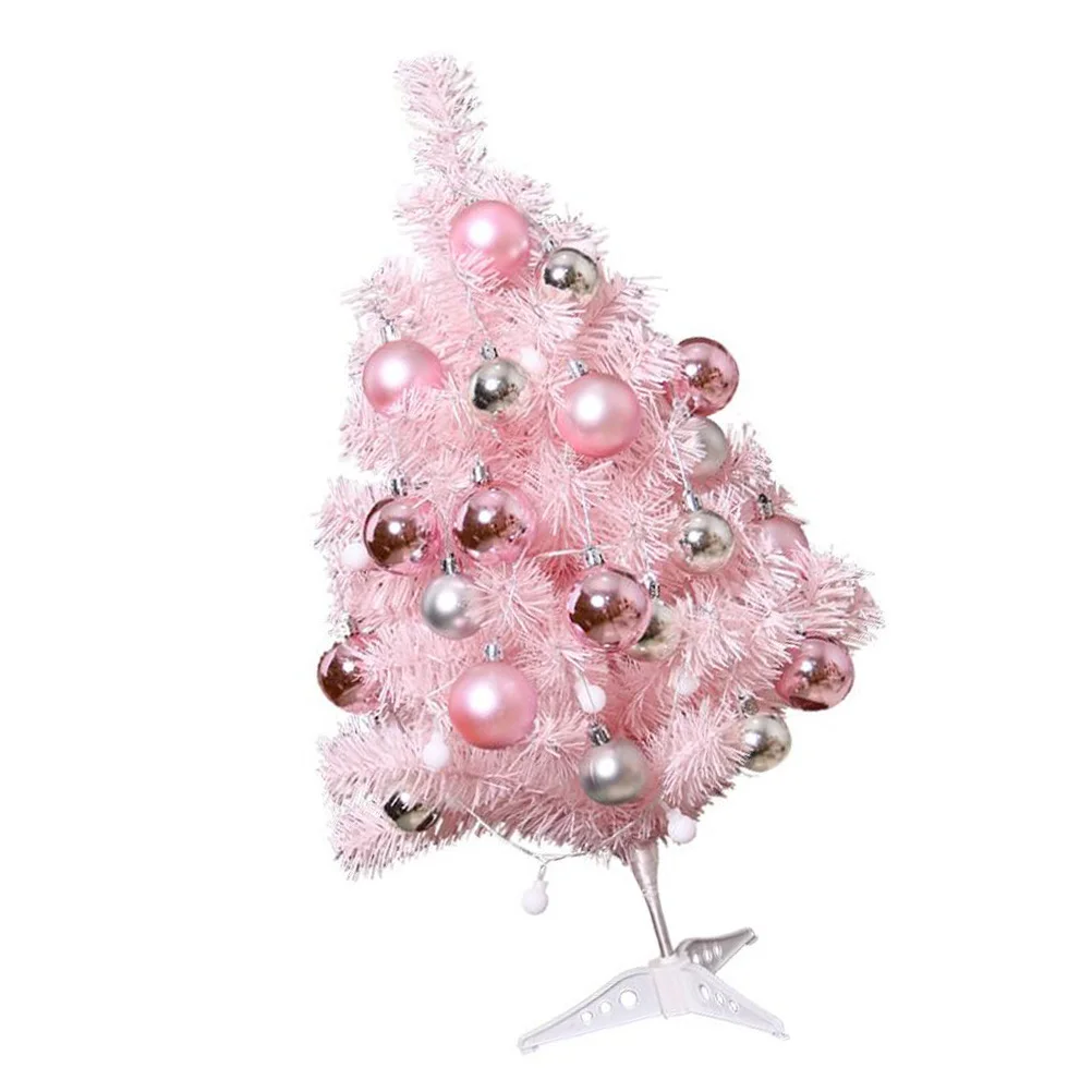 

Christmas Decorations Artificial Tree Pink Luminous Xmas LED 56X12CM Desktop Themed Lovely