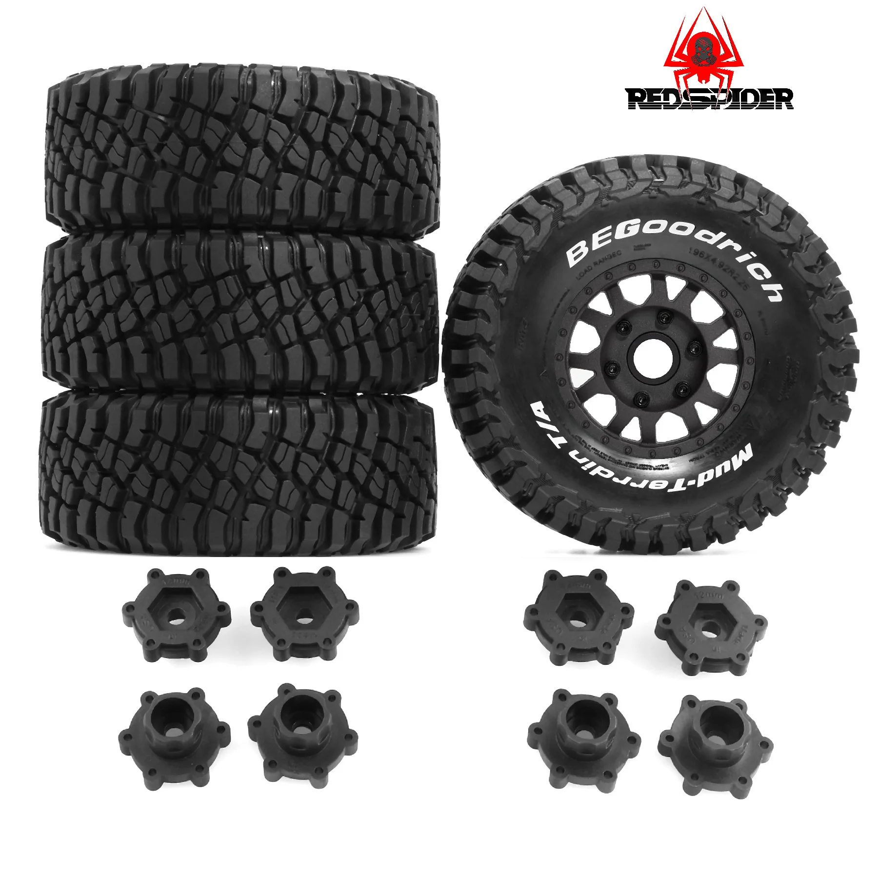 

1/10 RC Short Course Truck Tires Set With 12mm 14mm 17mm Hex For 1/10 On Road Car HSP Sonic GT PTG-2 Tamiya TT02 RC Racing Car