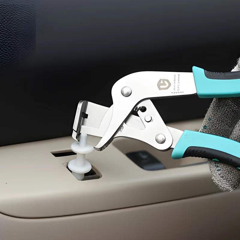 قطع غيار السيارات المهنية لوحة السيارة أداة إزالة الصواميل المفاجئة كماشة سهلة إزالة السحابات لإزالة الجوز 1 قطعة كماشة مشبك السيارة #6