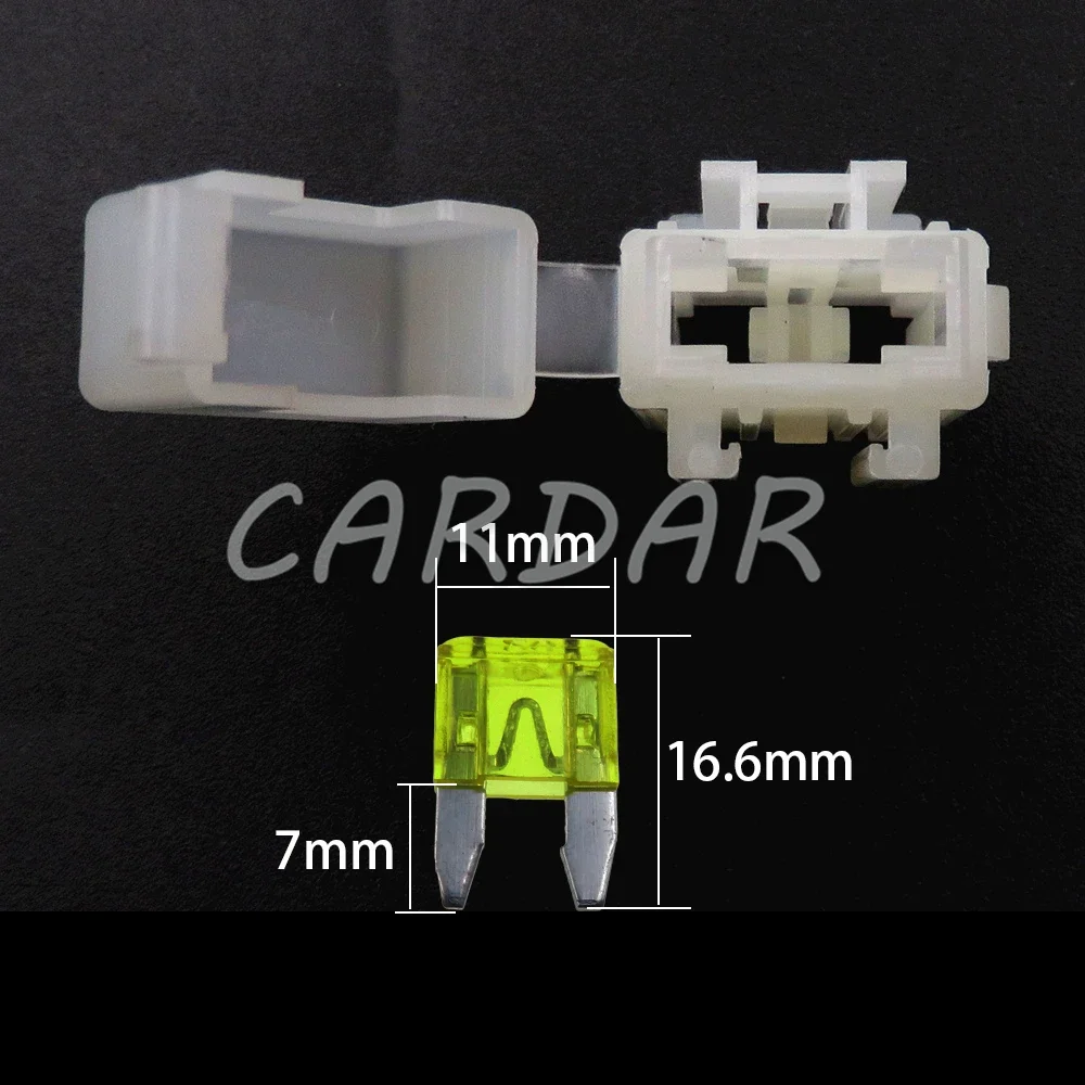 1 Set Mini Fuse Holder With Crimp Terminal Small Blade Type Inline InLine Fuse Holders AC Assembly For Car Auto Connector - Detail 1